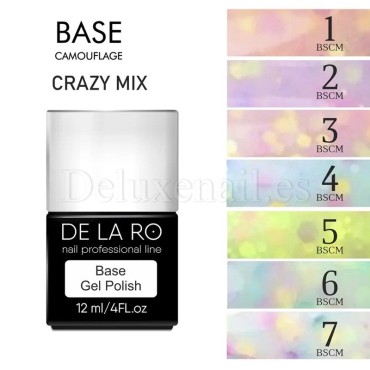 Base Rubber Crazy Mix 01, DE LA RO, 12 ml