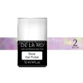 Base Rubber Crazy Mix 02 DE LA RO, base decorativa, violeta con hexágonos, 12 ml