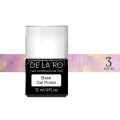 Base Rubber Crazy Mix 03 DE LA RO, base decorativa, rosa con hexágonos, 12 ml