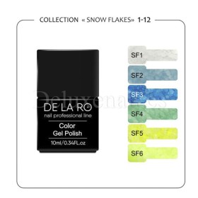 Esmalte Permanente Snow Flakes 001 DE LA RO, 10 ml