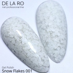 Esmalte Permanente Snow Flakes 001 DE LA RO, 10 ml