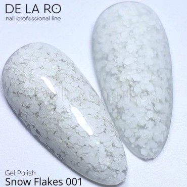 Esmalte Permanente Snow Flakes 001 DE LA RO, 10 ml