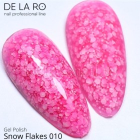 Esmalte Permanente Snow Flakes 010 DE LA RO, 10 ml