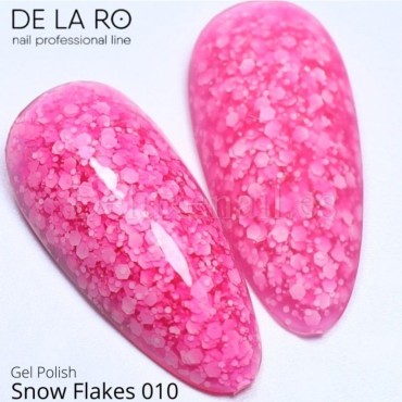 Esmalte Permanente Snow Flakes 010 DE LA RO, 10 ml