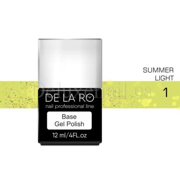 Base Rubber Summer Light 01, DE LA RO, 12 ml