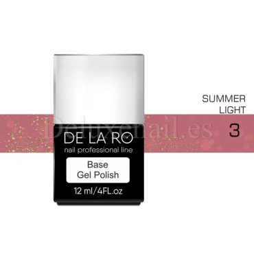 Base Rubber Summer Light 03, DE LA RO, 12 ml