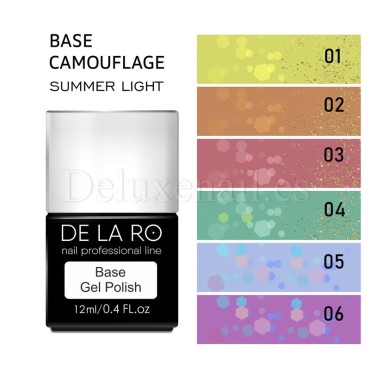 Base Rubber Summer Light 04, DE LA RO, 12 ml