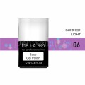 Base Rubber Summer Light 06 DE LA RO, base decorativa, violeta con hexágonos, 12 ml