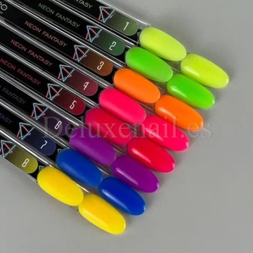 Base Neon Fantasy 01 DE LA RO, base de color verde claro neón, 12 ml