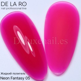 Base Neon Fantasy 05 DE LA RO, base de color rosa neón, 12 ml