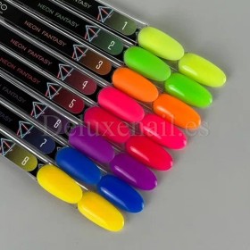 Base Neon Fantasy 08 DE LA RO, base de color amarillo neón, 12 ml