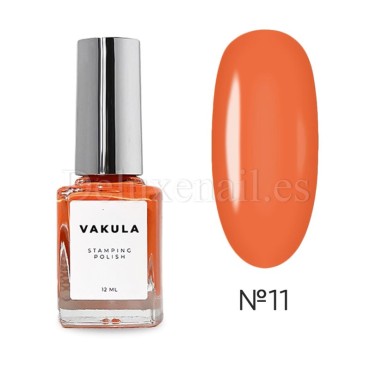 Esmalte Stamping Vakula 11, Naranja, 12 ml