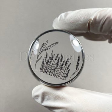 Kit de stamping Vakula - Sello de silicona con raspador, Plata, 1ud