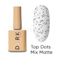 Top Mate sin pegajosidad Dots Mix Matte Dark, 10 ml