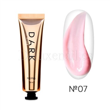 Polygel Dark 07, Rosa, 30 ml