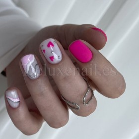 Gel Polish Barbie 209 NAILSOFTHEDAY, esmalte semipermanente rosa neón, 10 ml