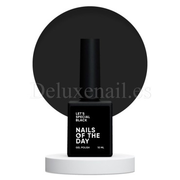 Gel Polish Black 33 NAILSOFTHEDAY, esmalte semipermanente blanco, 10 ml