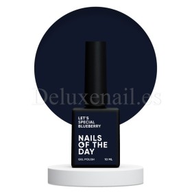Gel Polish Blueberry 325 NAILSOFTHEDAY, esmalte semipermanente azul oscuro, 10 ml