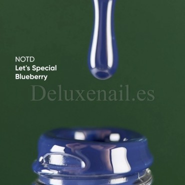 Gel Polish Blueberry 325 NAILSOFTHEDAY, esmalte semipermanente azul oscuro, 10 ml