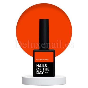 Esmalte Permanente Let’s special Candy NAILSOFTHEDAY, Rojo Neón, 10 ml