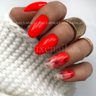 Gel Polish Candy 217 NAILSOFTHEDAY, esmalte semipermanente coral neón, 10 ml