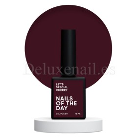 Gel Polish Cherry 361 NAILSOFTHEDAY, esmalte semipermanente rojo oscuro, 10 ml