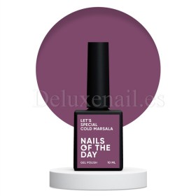 Gel Polish Cold Marsala 377 NAILSOFTHEDAY, esmalte semipermanente marsala, 10 ml