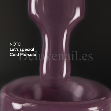 Gel Polish Cold Marsala 377 NAILSOFTHEDAY, esmalte semipermanente marsala, 10 ml