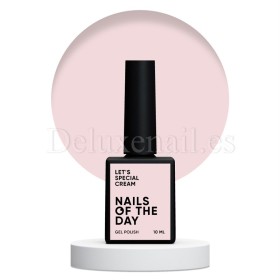 Gel Polish Cream 081 NAILSOFTHEDAY, esmalte semipermanente beige rosado, 10 ml