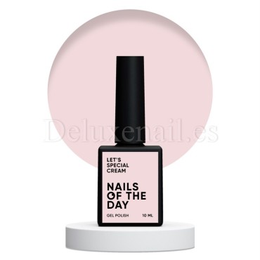 Gel Polish Cream 081 NAILSOFTHEDAY, esmalte semipermanente beige rosado, 10 ml