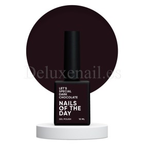 Gel Polish Dark Chocolate 357 NAILSOFTHEDAY, esmalte semipermanente chocolate, 10 ml
