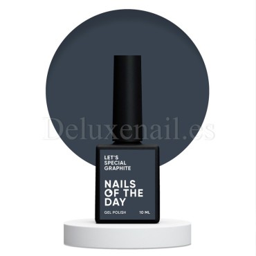 Esmalte Permanente Let’s special Graphite NAILSOFTHEDAY, Gris oscuro, 10 ml