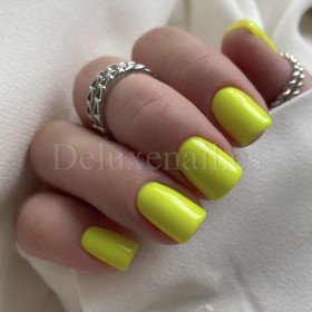 Gel Polish Lemon 229 NAILSOFTHEDAY, esmalte semipermanente amarillo neón, 10 ml