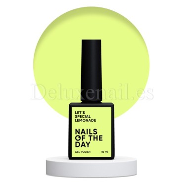 Esmalte Permanente Let’s special Lemonade NAILSOFTHEDAY, Amarillo pastel, 10 ml