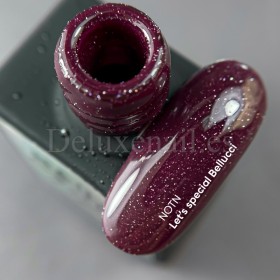 Esmalte Reflectante Belucci NAILSOFTHENIGHT, Burdeos, 10 ml
