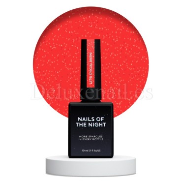 Esmalte Reflectante Britni NAILSOFTHENIGHT, Rojo, 10 ml