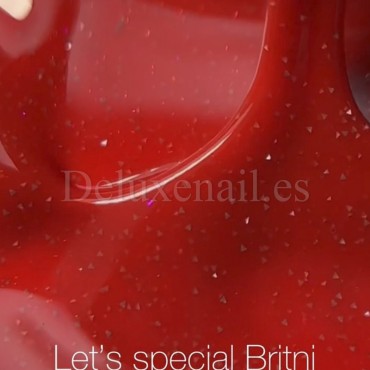 Esmalte Reflectante Britni NAILSOFTHENIGHT, Rojo, 10 ml