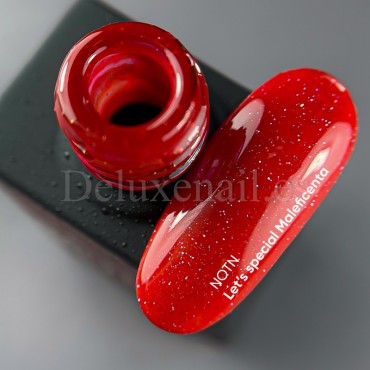 Esmalte Reflectante Maleficenta NAILSOFTHENIGHT, Rojo, 10 ml