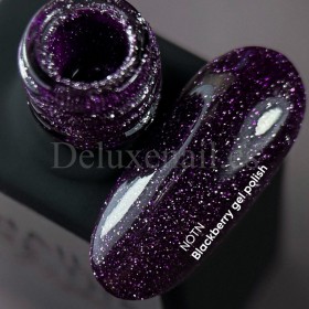 Esmalte Reflectante Blackberry NAILSOFTHENIGHT, Morado, 10 ml