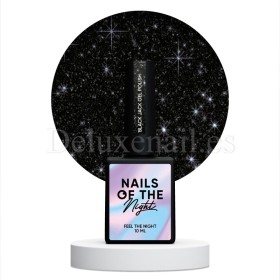 Esmalte Reflectante Black Jack NAILSOFTHENIGHT, Negro, 10 ml