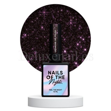 Esmalte Reflectante Grenadine NAILSOFTHENIGHT, Burdeos, 10 ml