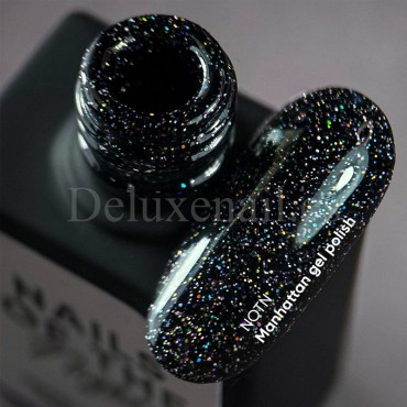 Esmalte Reflectante Manhattan NAILSOFTHENIGHT, Negro, 10 ml
