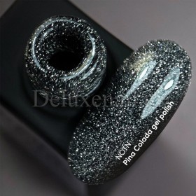 Esmalte Reflectante Pina Colada NAILSOFTHENIGHT, Gris oscuro, 10 ml