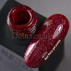 Esmalte Reflectante Red Mary NAILSOFTHENIGHT, Rojo, 10 ml