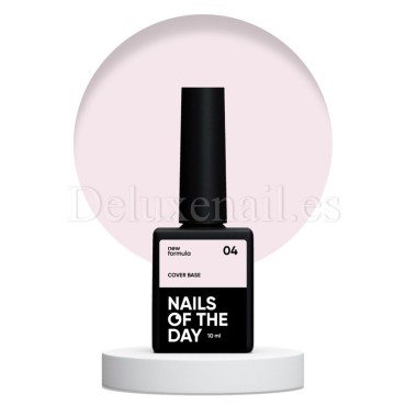 Cover Base 04 NAILSOFTHEDAY, base camuflaje, beige rosado, 10 ml