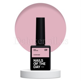 Cover Base 09 NAILSOFTHEDAY, base camuflaje, nude oscuro, 10 ml