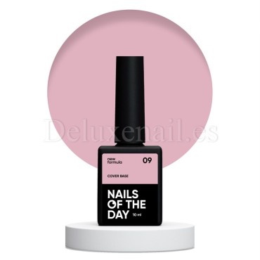 Cover Base 09 NAILSOFTHEDAY, base camuflaje, nude oscuro, 10 ml