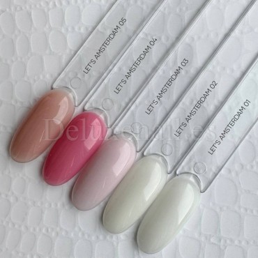 Base Let’s Amsterdam 01 NAILSOFTHEDAY, base de color blanco lechoso, 10 ml