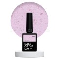 Potal Base 06 NAILSOFTHEDAY, base decorativa, rosa con trozos de foil cobre, 10 ml