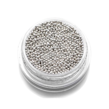 Micro bolitas caviar(metálico) - PLATA, 5 gr.